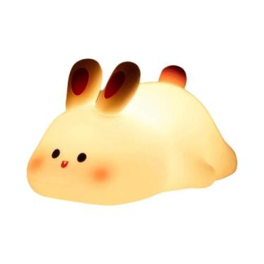 Imagem de Luminária Noturna De Toque Em Formato De Coelho Com Timer, Abajur Para