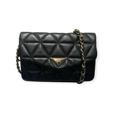 Imagem de Bolsa Pequena Tiracolo Metalasse Schutz Feminino Preto-Feminino