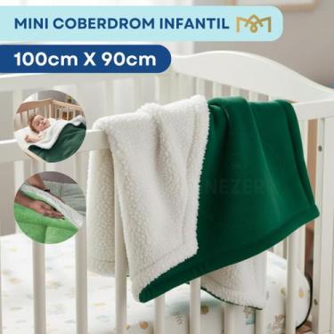 Imagem de Manta Coberdrom Bebê Extra Macia Carneirinho 1,00x90cm Com Interior Sh