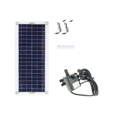 Imagem de Aerador Oxigenador Painel Solar Bomba de Água Lago Peixes Áquario Jard
