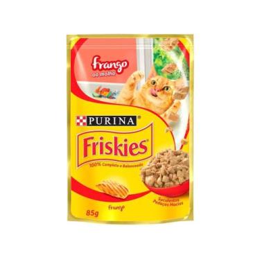 Imagem de Ração Úmida para Gato Adulto Sachê - Friskies Frango ao Molho 85g, Fra