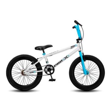 Imagem de Bicicleta Aro 20 BMX PRO X S1 FreeStyle - Pro-X, Branco, Azul