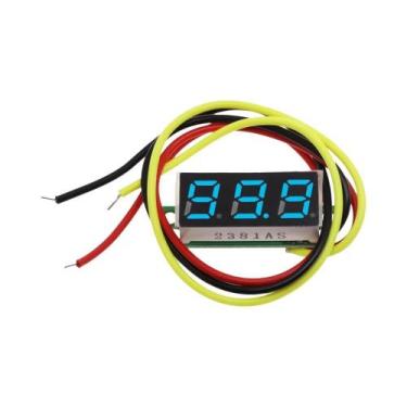 Imagem de Voltímetro Digital Mini De 0,28 Polegadas 0-100V Com 2 Linhas E 3 Fios