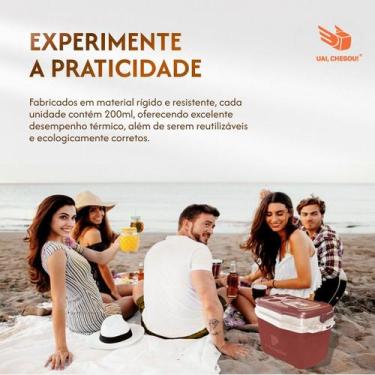 Imagem de 12 Unidades Gelo Reutilizável Artificial Gel Para Cooler Azul - ItaFri