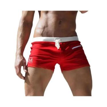 Imagem de Shorts Boxer Masculinos De Secagem Rápida Em Nylon Para Esportes, Fitn