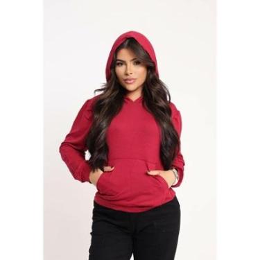 Imagem de Blusa Moletom Canguru D Bell Outlet Fashion Com Capuz-Feminino