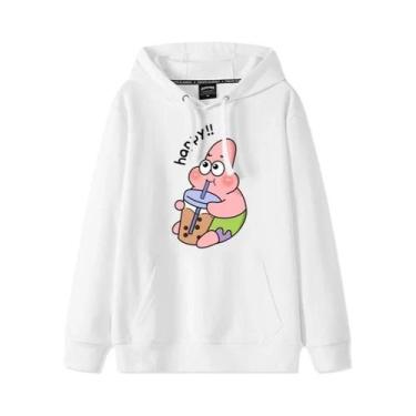 Imagem de Moletom Feminino De Outono Inverno Com Estampa De Anime SpongeBob, Mod