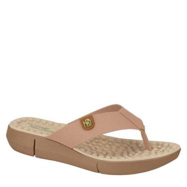 Imagem de Tamanco Feminino Salto Baixo Modare 7142.106 - Nude Camel Pingente - 3