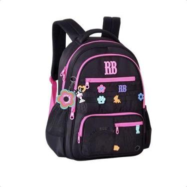 Imagem de Mochila Escolar Rebecca Bonbon Flower Power Original 17.5 Feminina Com