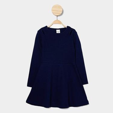 Imagem de Vestido Infantil Manga Longa Hering Casual Menina-Feminino