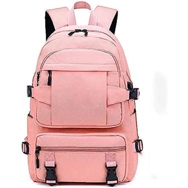 Imagem de Mochila Feminina Casual, Mochilas Para Meninas, Adolescentes, Escola, Com Porta De Carregamento USB, Resistente À Água, Mochila Escolar Para Laptop De Até 15,6 Polegadas, Bolsa De Negócios Para Vi
