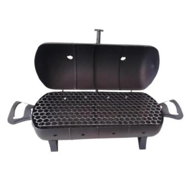 Imagem de Churrasqueira a Bafo Portatil carvão com grelha 55cm x 25cm - Bafinho