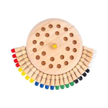 Imagem de Jogo De Xadrez De Memória Em Madeira Para Crianças, Brinquedo Educacio