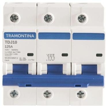 Imagem de Minidisjuntor Tdj10ka 3 P 125 A Curva C Tramontina
