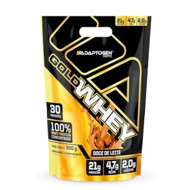 Imagem de Gold Whey 900g Sabor: Doce de Leite Refil Adaptogen - Ganho de Massa Muscular Proteina...