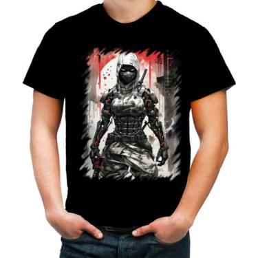 Imagem de Camiseta Colorida Ciborgue Ninja Robô Espreita 12 - Kasubeck Store®, M
