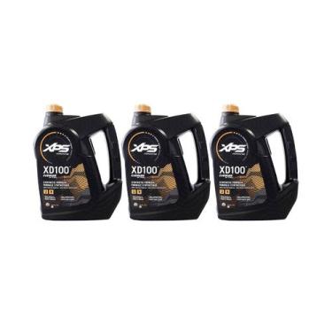 Imagem de Óleo Motor de Popa 2 Tempos XD100 Galão 3,78 Litros Kit Com 3 - BRP