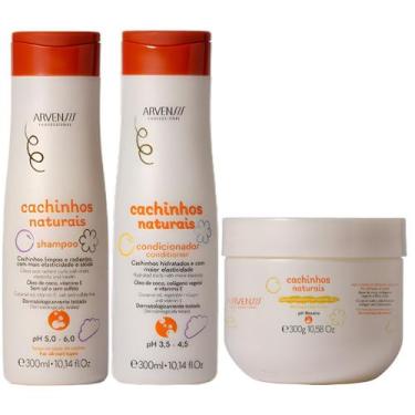 Imagem de Kit Shampoo Condicionador Gelatina Arvensis Cachinhos Naturais Infanti
