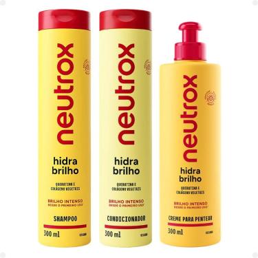 Imagem de Kit Neutrox Hidra Brilho: Shampoo, Condicionador e Creme para Pentear 300ml