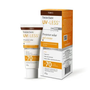 Imagem de Protetor Solar Gel Creme TheraSkin UV-Less Tom 5 Fps70 40g