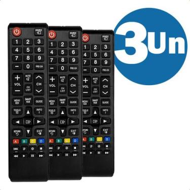 Imagem de Controle Remoto Compatível Com Smart TV Samsung Led Tecla Futebol UN32