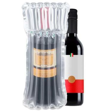Imagem de 30x Saco Protetor Inflável Embalagem Viagem Garrafa Vinho - Gold Sand