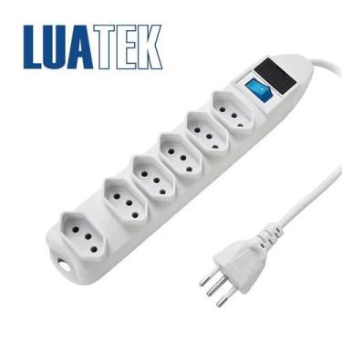 Imagem de Filtro De Linha Universal 6 Tomadas Régua Extensão Chave Led - Nilo-im