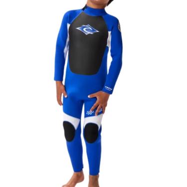 Imagem de Long John Rip Curl Omega 3/2mm Back Zip Back Zip Azul Infantil-Masculino