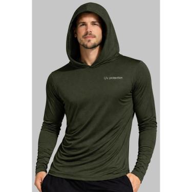 Imagem de Camisa Uv Proteção Solar Masculina Com Capuz Manga Longa-Masculino