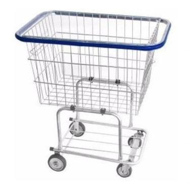 Imagem de Carrinho de Condomínio para Compras 140L em Aço Carbono Galvanizado Resistente com Roda...