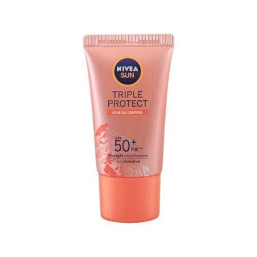 Imagem de NIVEA SUN Protetor Solar Facial Tripla Proteção Loção Antiacne FPS 50 