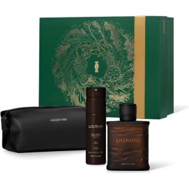 Imagem de Kit Presente Perfume Uomini Tradicional Masculino Necessaire e Body sp