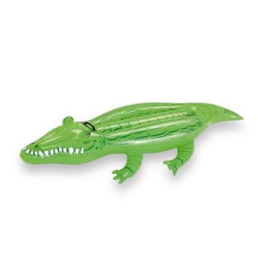 Imagem de Boia Para Piscina Crocodilo Jacaré Diversão 72x163cm - Mor