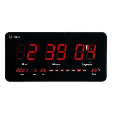 Imagem de Relógio De Parede Digital Herweg 6464-034, Bivolt