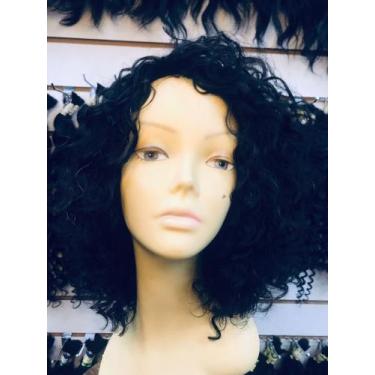 Imagem de Peruca de Cabelo Humano Castanho Natural - Naty Cabelos