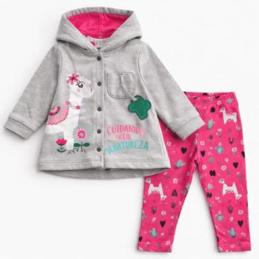 Imagem de CONJUNTO COM CAPUZ INFANTIL MALWEE ZIG ZIG ZAA - TAMANHO M e G - 100% 