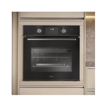 Imagem de Forno de Embutir Elétrico 80L Midea Digital com Airfryer Preto 220V