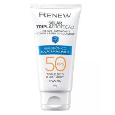 Imagem de Protetor facial avon renew solar hialurônico matte fps50 40g