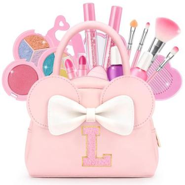Imagem de Kit de maquiagem mibasies Kids Real Makeup 18 unidades para meninas de