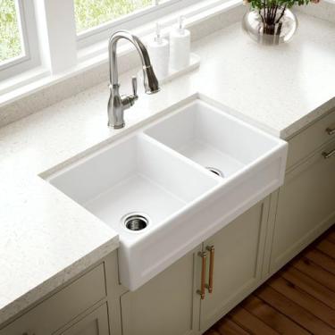 Imagem de Cuba Dupla Cozinha Farm Sink Quadratta 77 Cm Estilo Fazenda Avental - 