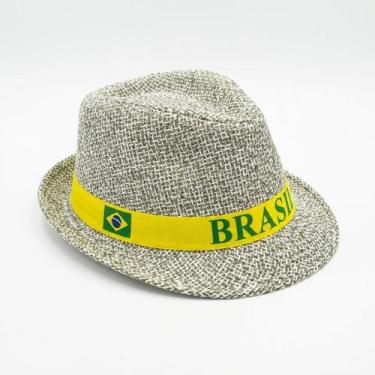 Imagem de 6UN Chapéu Malandrinho Brasil Mesclado Palha Festa Junina - Senhor Pre