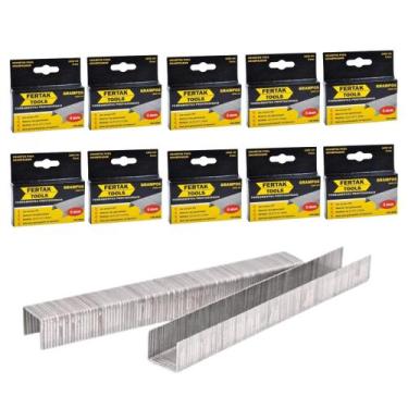 Imagem de Kit Grampos Grampeador Tapeceiro 06mm 10000 Peças Fertak