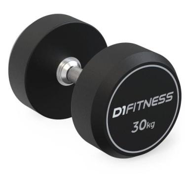 Imagem de Dumbbell Rubber Elite 30kg - D1Fitness
