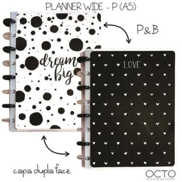 Imagem de Planner de Discos OCTO WIDE A5 - P & B