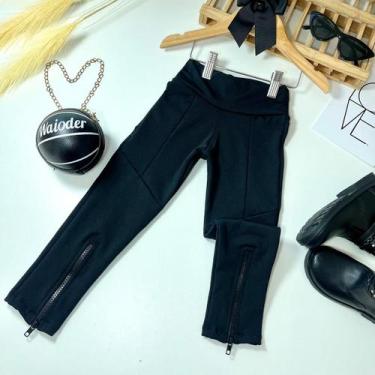 Imagem de Calça infantil peluciada inverno com zíper do 4 ao 14 - Pirulitando, P