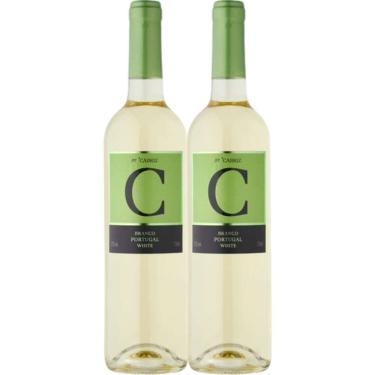 Imagem de Kit 2 Garrafas Vinho Branco C De Cabriz Terras Da Beira 750ml