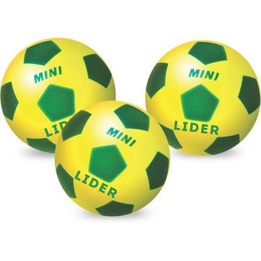 Imagem de Kit 12 Mini Bolas de Vinil Copa do Mundo Temática Branco Líder Brinquedos