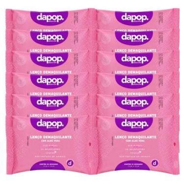 Imagem de Kit 12 Lenço Demaquilante Dapop Aloe Vera 25 Unidades