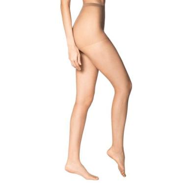 Imagem de Meia Calça Clássica Fina Fio 6 Feminina Loba Lupo, P, Cacau