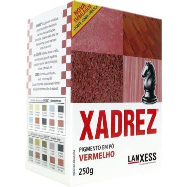 Imagem de Tinta em Pó Xadrez Vermelha 250g - Embalagem com 20 Unidades